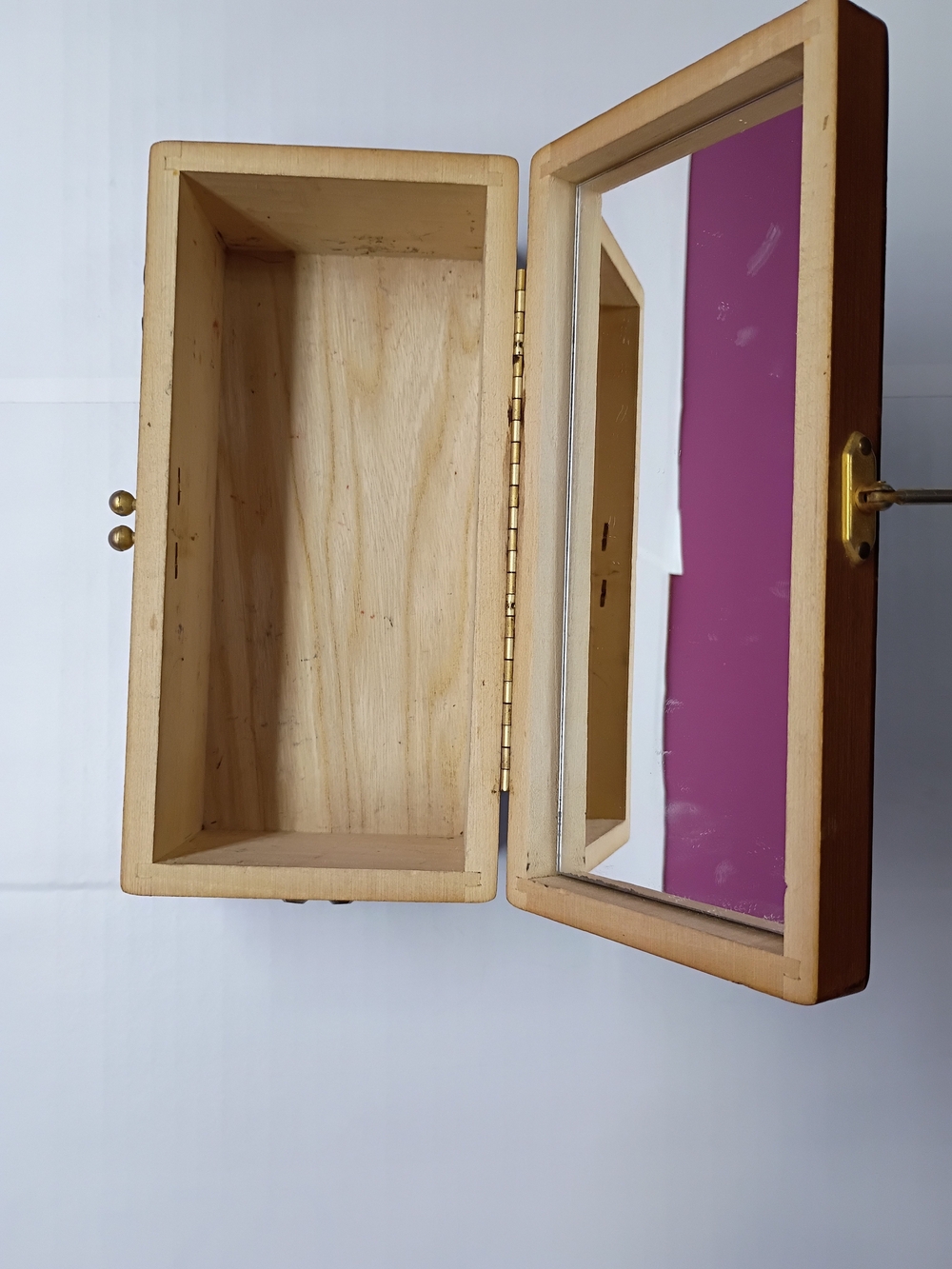 Mira Flores Brown Wooden Box with Floral Accent - Picture 12 of 15